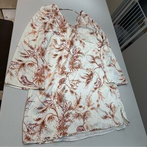 Little Moon Aritzia silky tunic mini dress medium